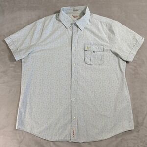 Original Penguin Mens Heritage Slim Fit Short Sleeve Cocktail Print Shirt XXL